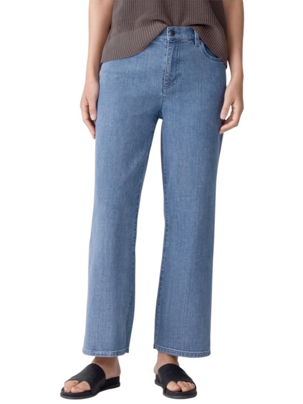 Eileen Fisher Straight Leg Ankle Jeans with stretch size 4 excellent condition